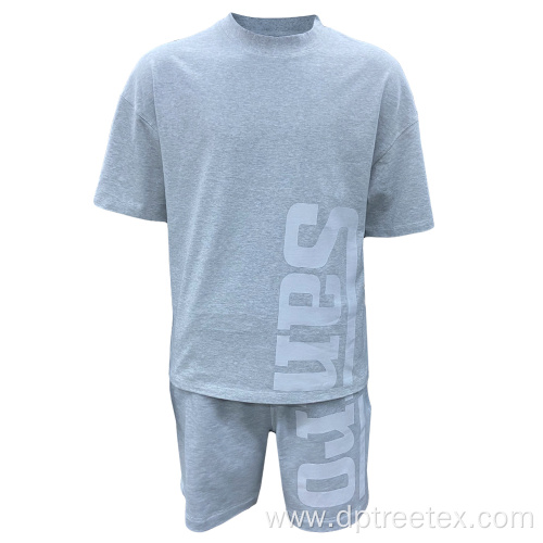 Custom Breathable Cotton T-shirt And Shorts Sports Sets